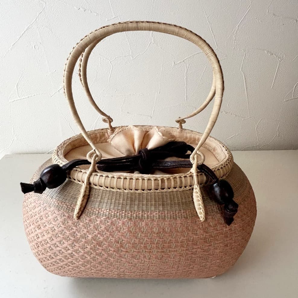 丸籠　ピンクグレー