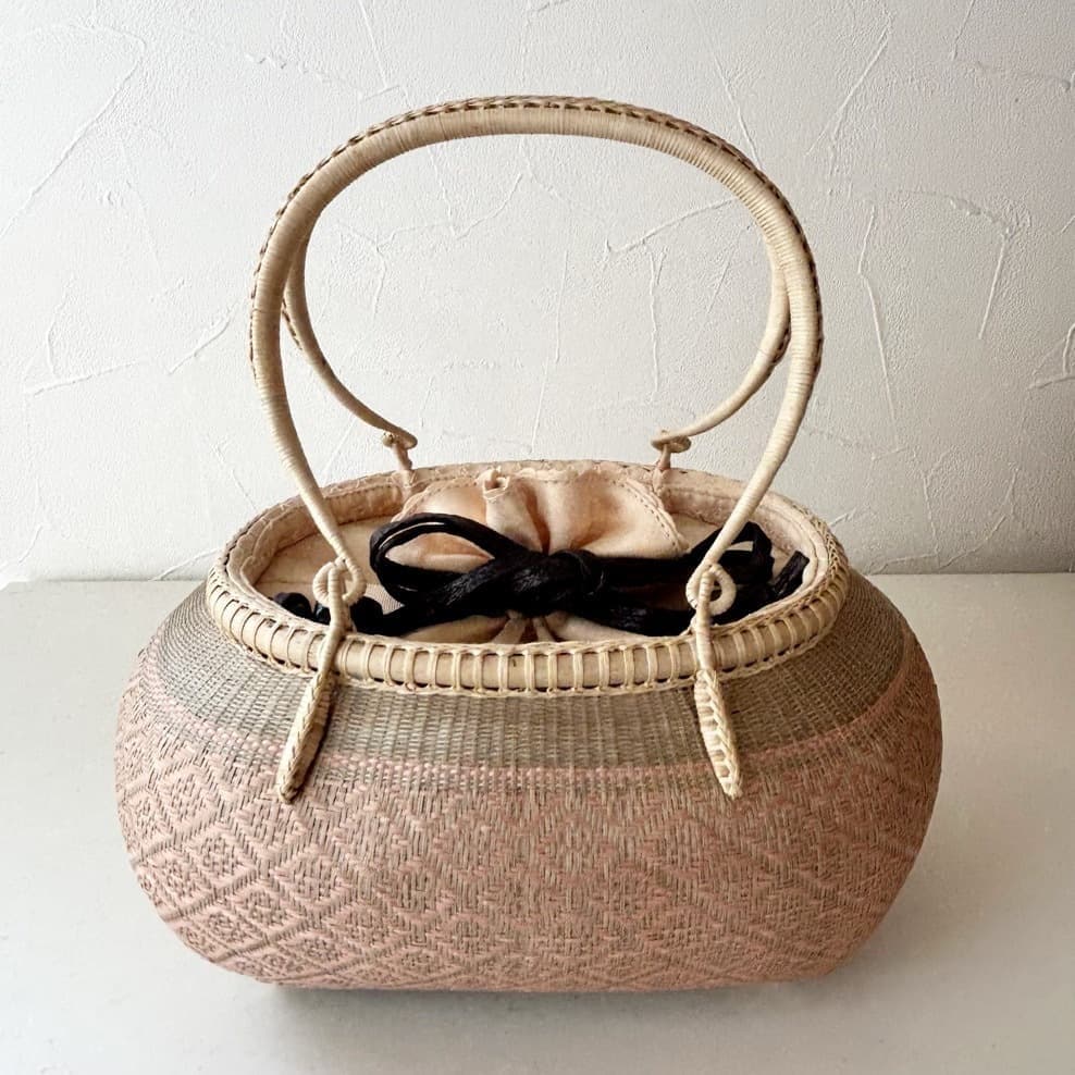 丸籠　ピンクグレー